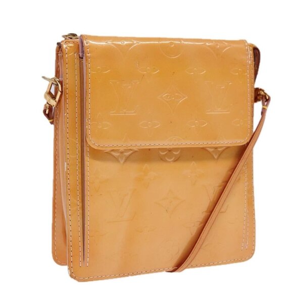 LOUIS VUITTON Monogram Vernis Motto Pouch Marshmallow Pink M91312 LV Auth 89850 - Picture 1 of 16